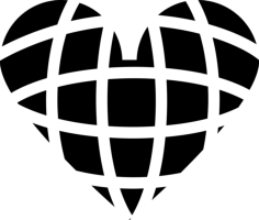 Heart With Grid Laser Cut Svg File, Free Vectors File